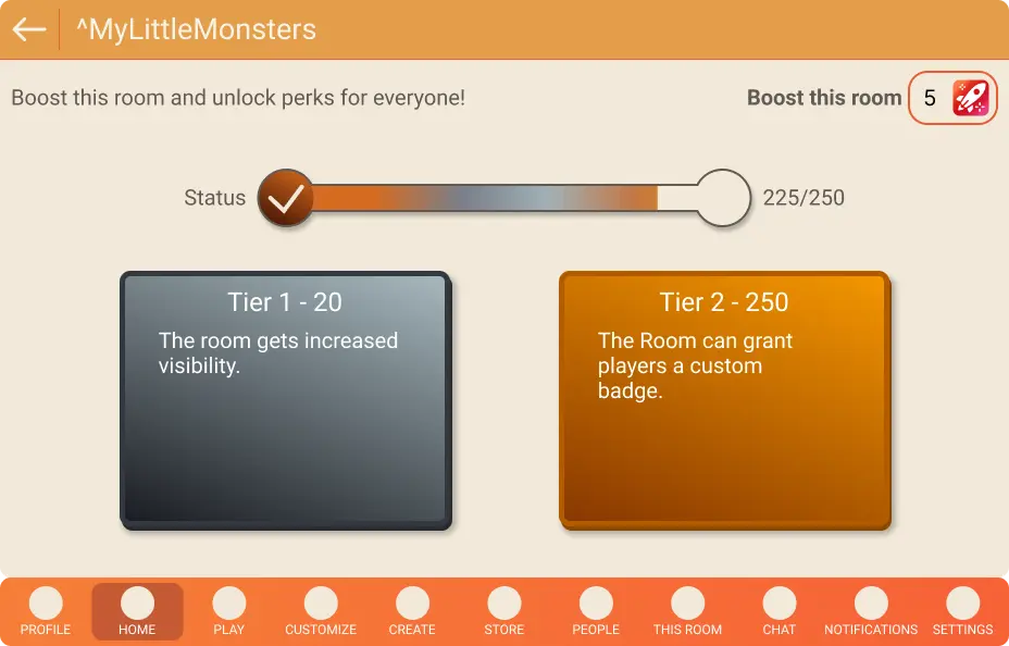 Room Boosts Figma Design